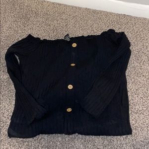 Long sleeve black dress